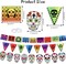 Day of The Dead Decorations, Dia De Los Muertos Pennant Banner for Day of The Dead Party Supplies, Sugar Skull Bunting Banner Papel Picado Backdrop Garland for Mexican Themed Birthday Party